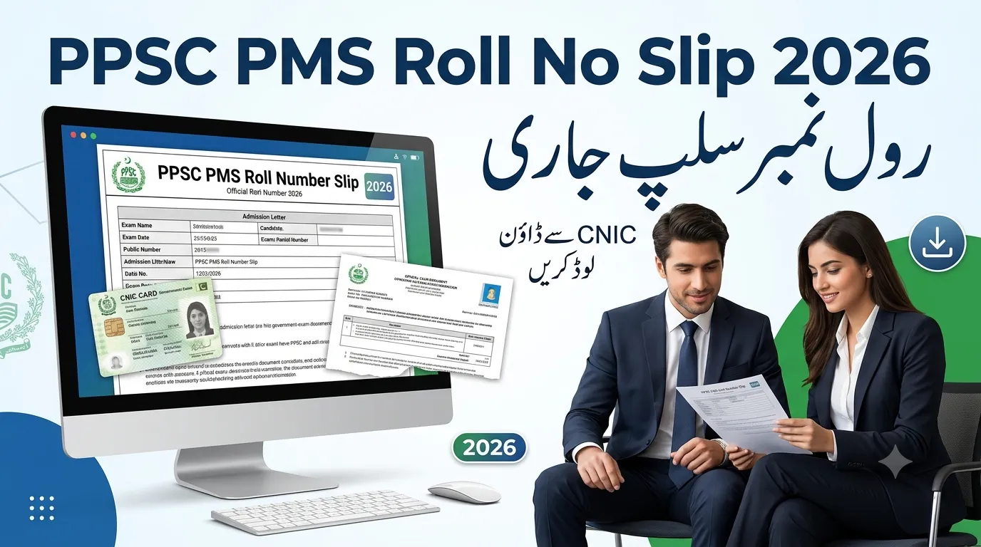 PPSC Roll Number Slip